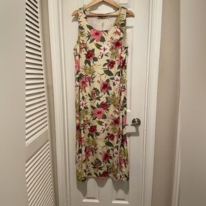 Coconut Cafe Tropical Print Dress